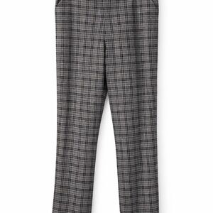 Torrid Gray Plaid Straight-Leg Trousers Size 28T